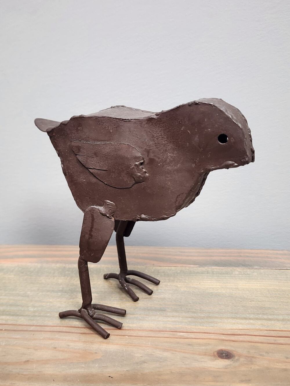Rustic Metal Decorative Chick 5" Farmhouse